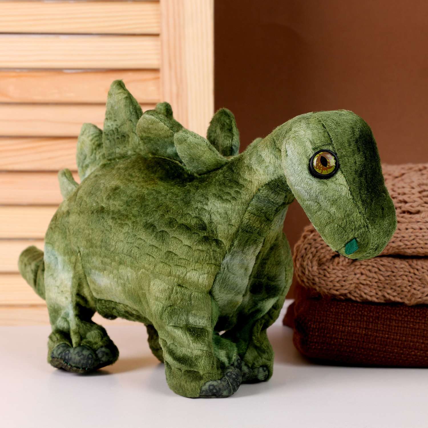 Мягкая музыкальная игрушка Sima-Land «Динозаврик» 43 см цвет зелёный - фото 1