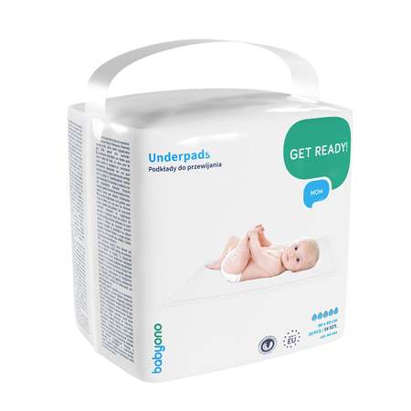 Пеленки одноразовые Babyono 20 шт. в упаковке 90х60см. Арт.594