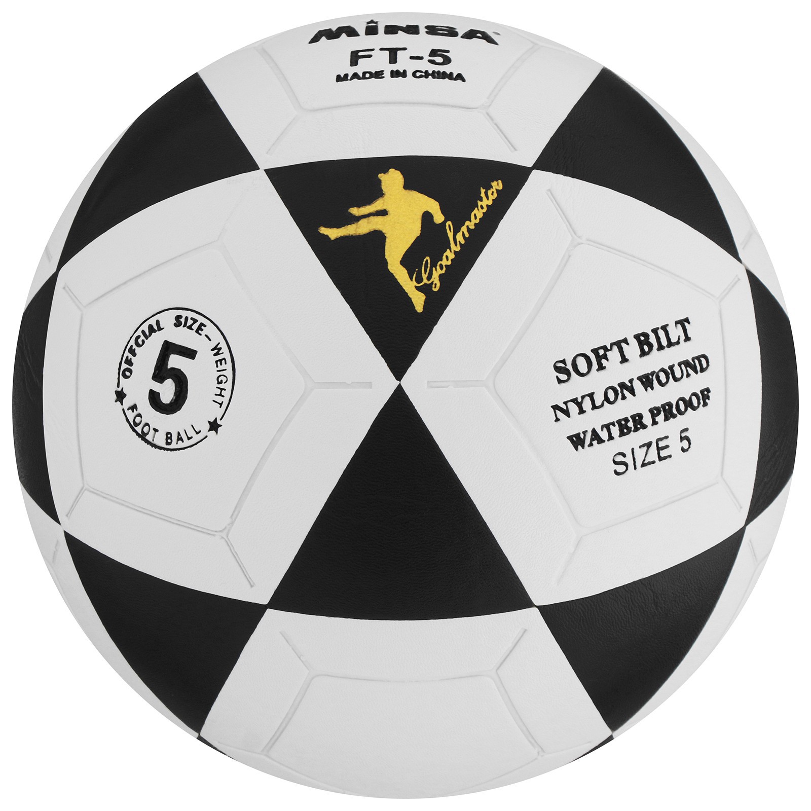 Мяч MINSA футбольный PU. машинная сшивка. 32 панели. размер 5. 325 г - фото 3