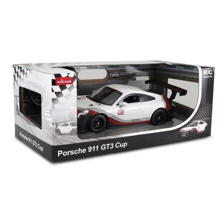 Машина Rastar РУ 1:14 Porsche 911 GT3 CUP Белая 75900