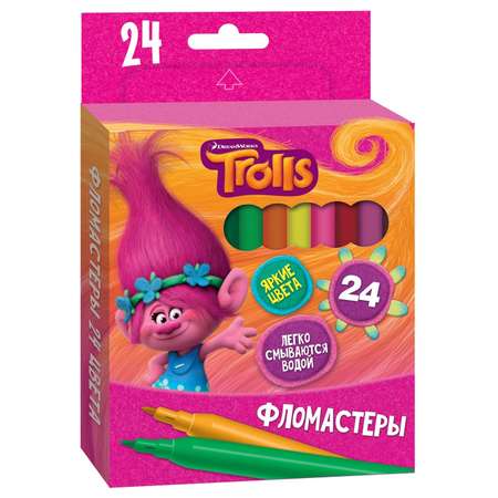 Фломастеры DreamWorks TROLLS 24 цвета