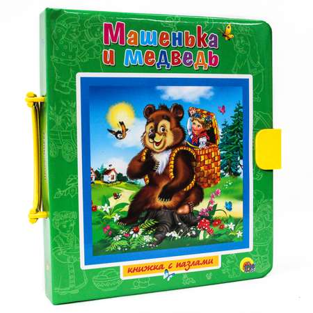 Книга Проф-Пресс Пазлы с замком Машенька и медведь