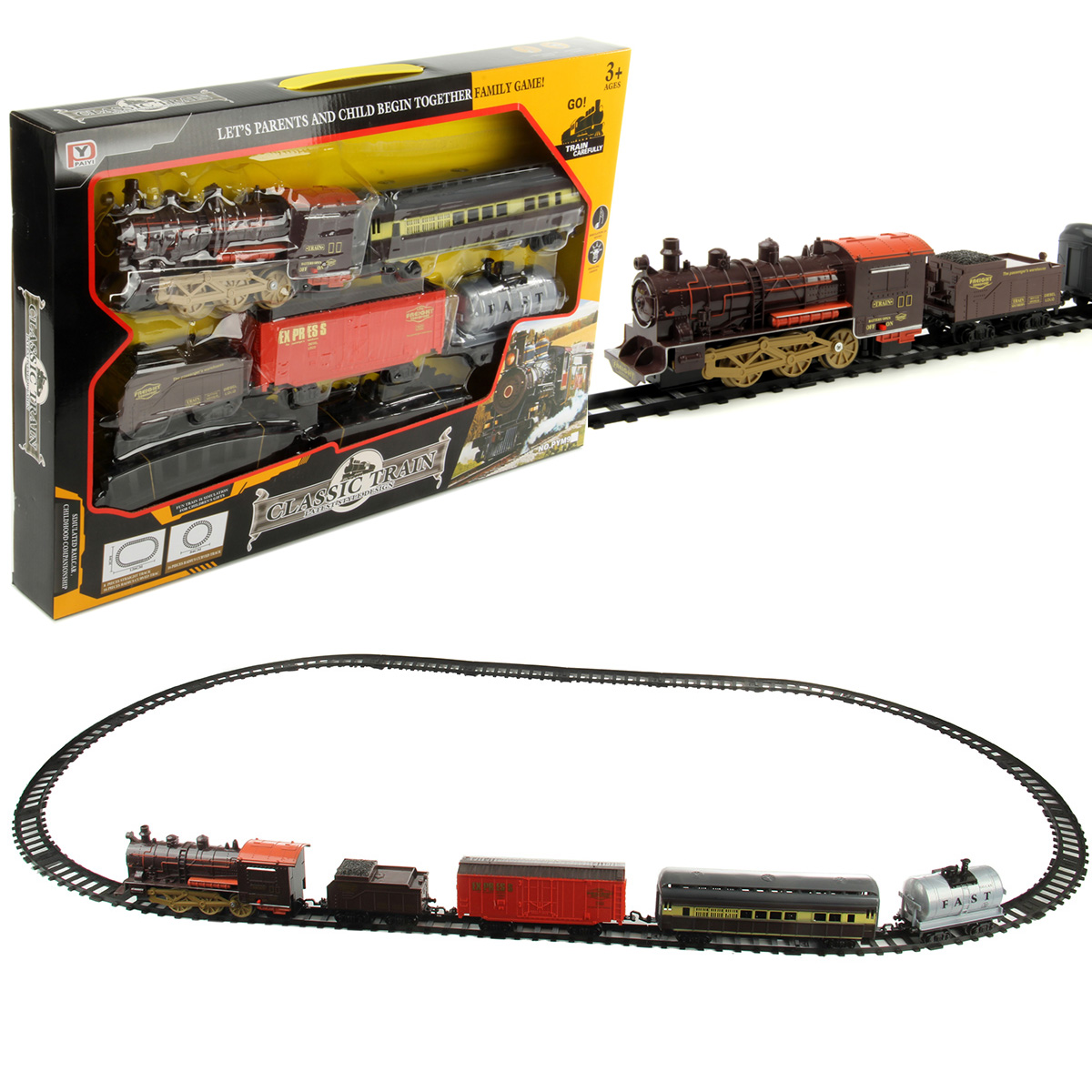Игровой набор Veld Co Железная дорога с поездом на батарейках 86986 - фото 7