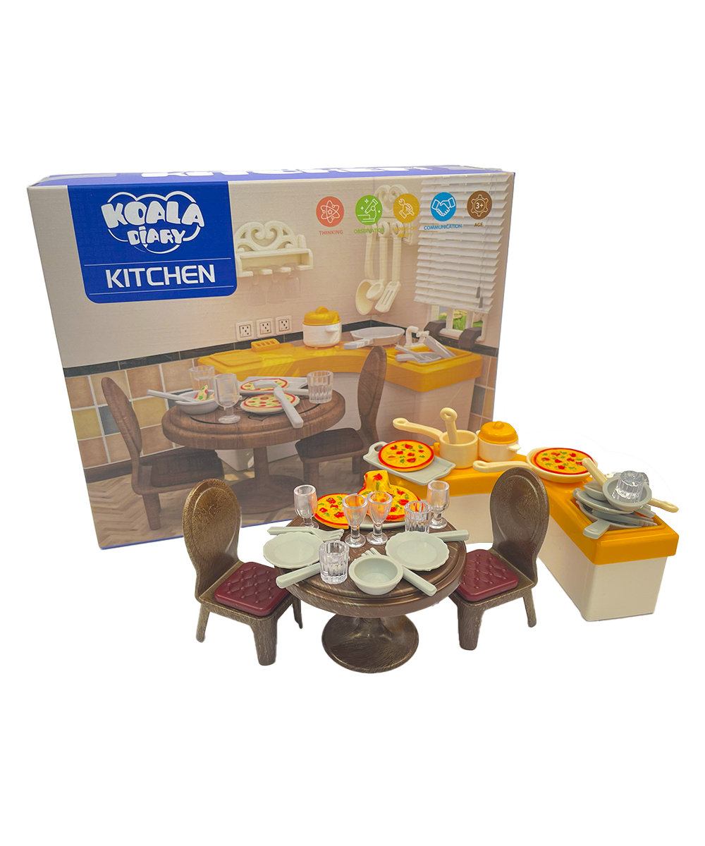 Игровой набор SHARKTOYS Игрушечная мебель для куклы Кухня 38 предметов 1040000011 - фото 1
