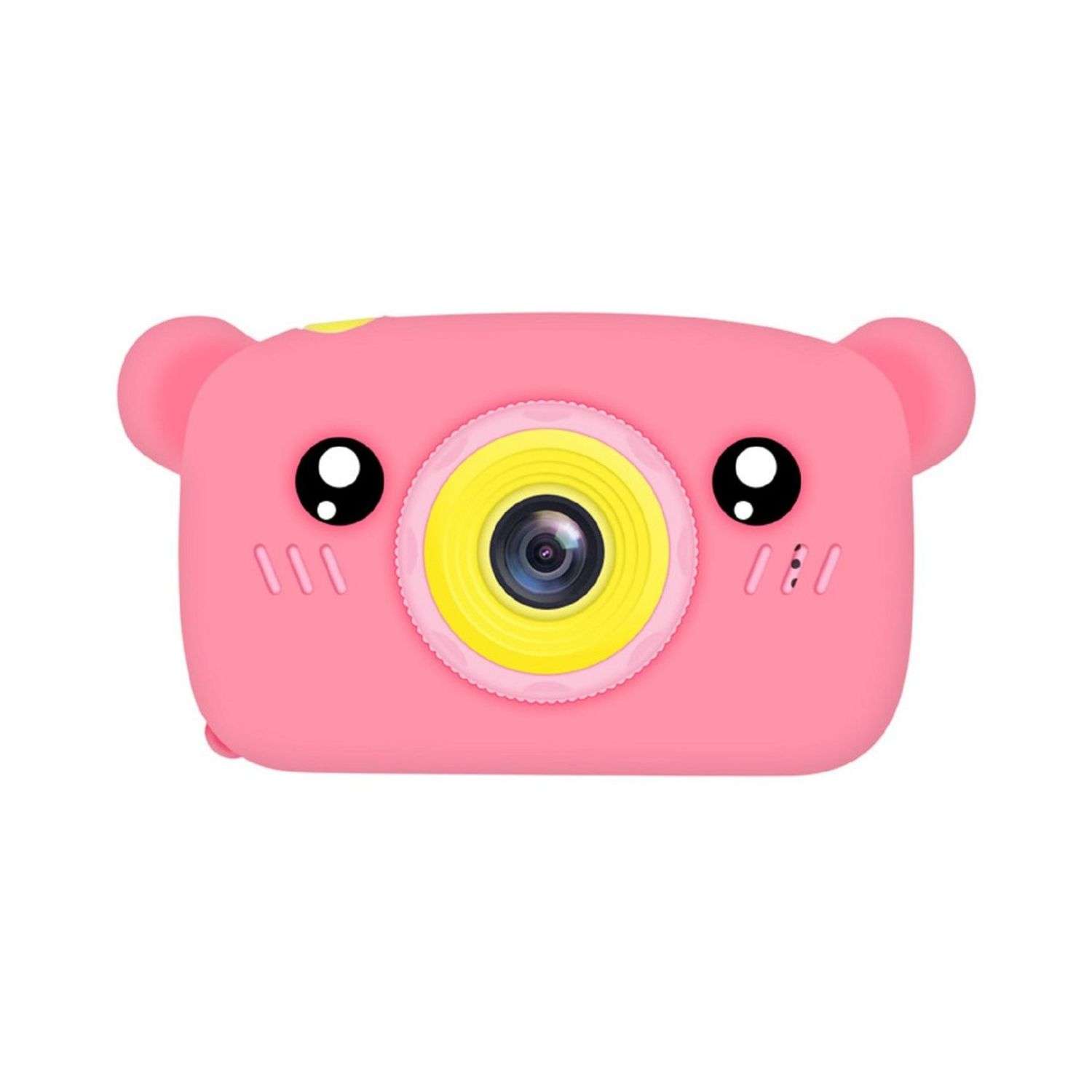 Детский цифровой фотоаппарат Uniglodis розовый мишка - фото 1