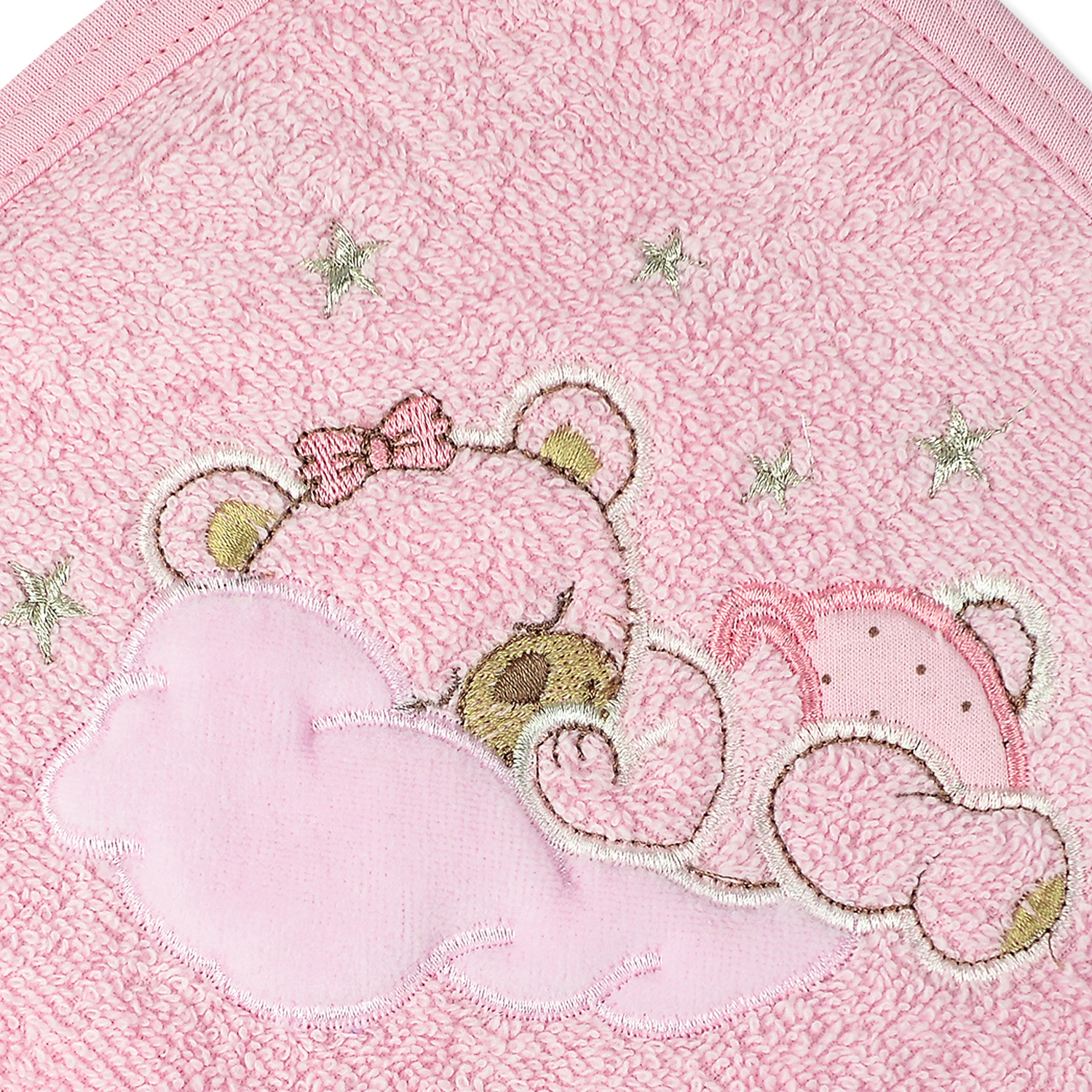 Пеленка-полотенце LEO розовый размер 95*95 - фото 2