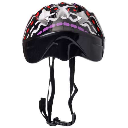 Защита Шлем BABY STYLE для роликовых коньков черный принт обхват 57 см