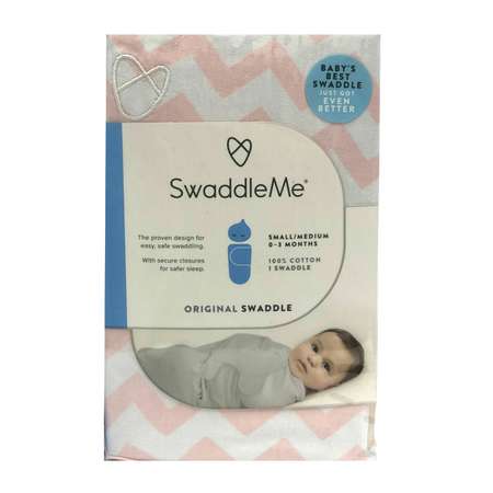 Конверт для пеленания Summer Infant SwaddleMe Зигзаги на липучке SM Розовый