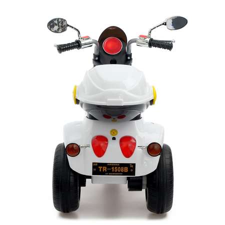 Электромотоцикл Sima-Land Чоппер с аккумулятором цвет белый