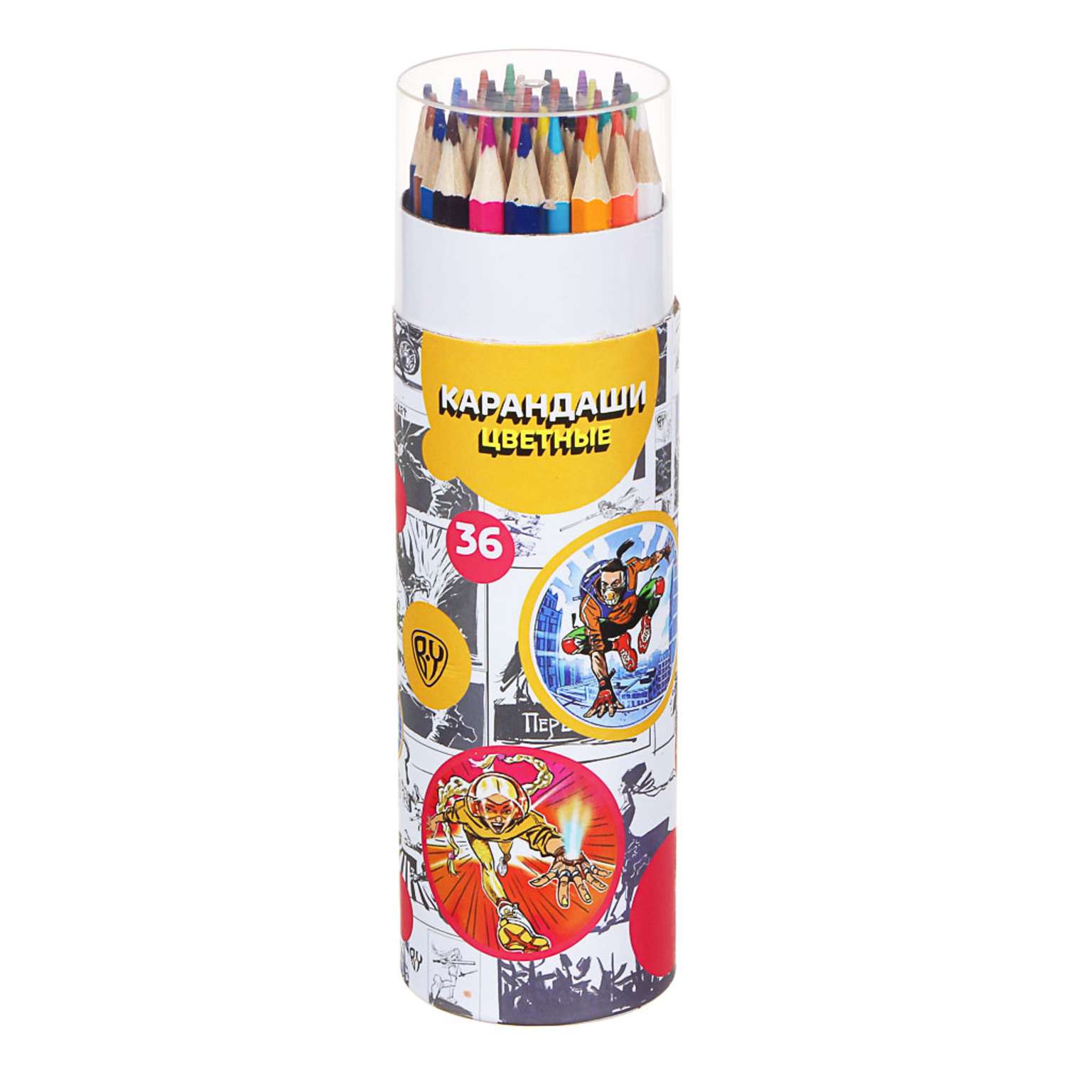 Набор цветных карандашей BY 36 штук - фото 1