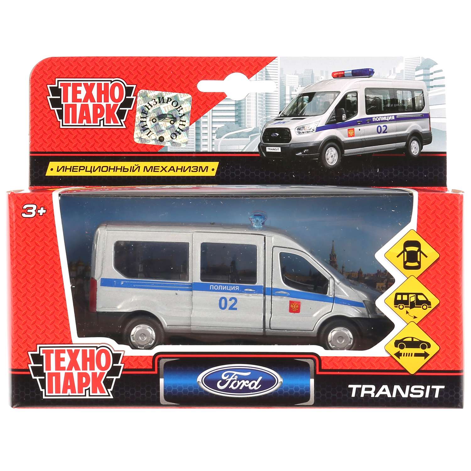 Машина Технопарк Ford Transit Полиция 273089 273089 - фото 2