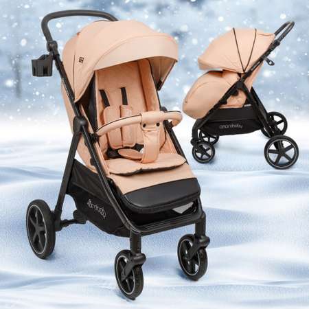 Прогулочная коляска Amarobaby StrollinJoy персиковый