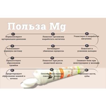 БАД Dr.Mag Магний цитрат в форме шипучих таблеток 3.5г 20шт. со вкусом лайма