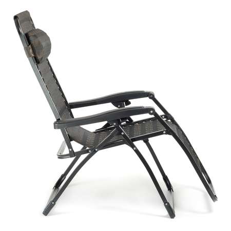 Кресло-шезлонг BABY STYLE раскладное туристическое сетка мягкий подголовник до 100 кг зиг-заг