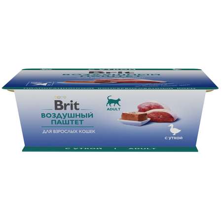 Корм для кошек Brit 100г паштет утка