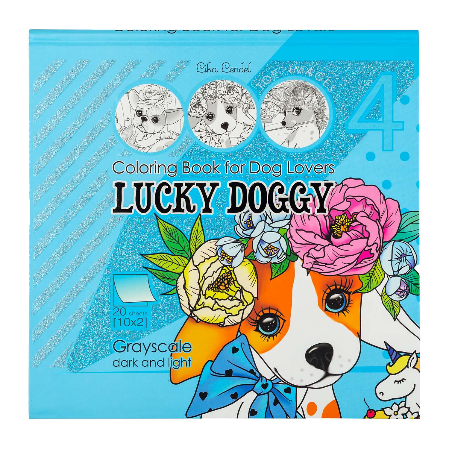 Раскраска-антистресс Art Studio of Happiness 2D Lika Lendel - Lucky Doggy - Собаки 21296 - фото 1