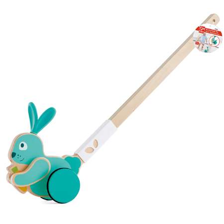 Игрушка каталка для детей HAPE С ручкой Кролик серия Зверики