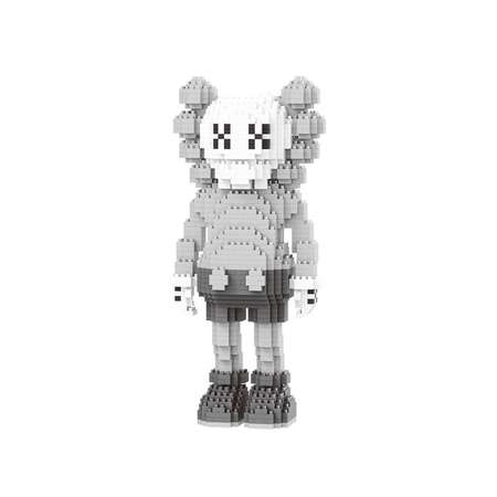 Конструктор YoFun Balody Kaws серый 1332 детали GF089040