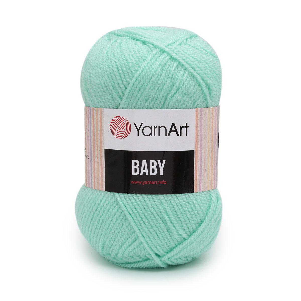 Пряжа для вязания YarnArt Baby 50 гр 150 м акрил мягкая детская 5 мотков 856 светлая бирюза - фото 6