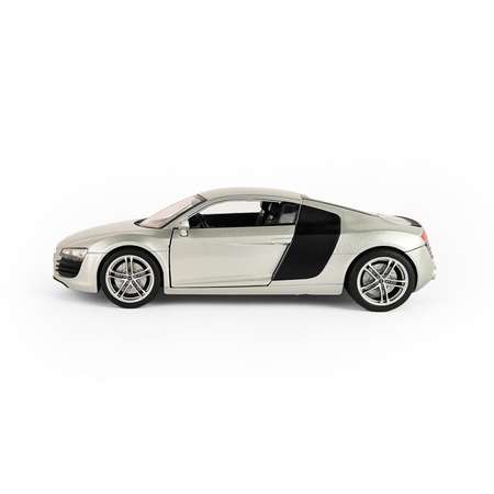 Машинка Welly 1:24 Audi R8 Coupe серебристая