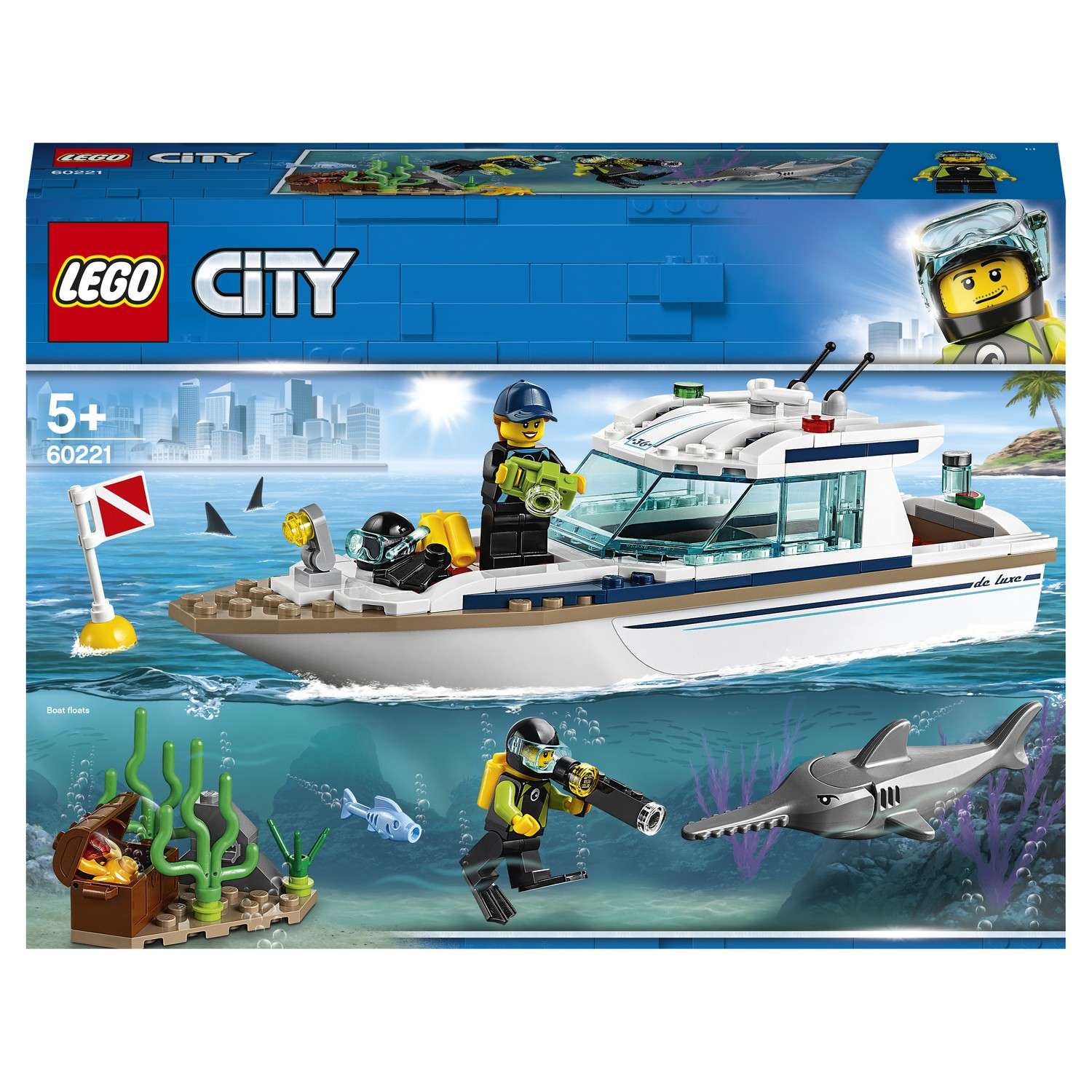 Конструктор LEGO City Great Vehicles Яхта для дайвинга 60221 - фото 2
