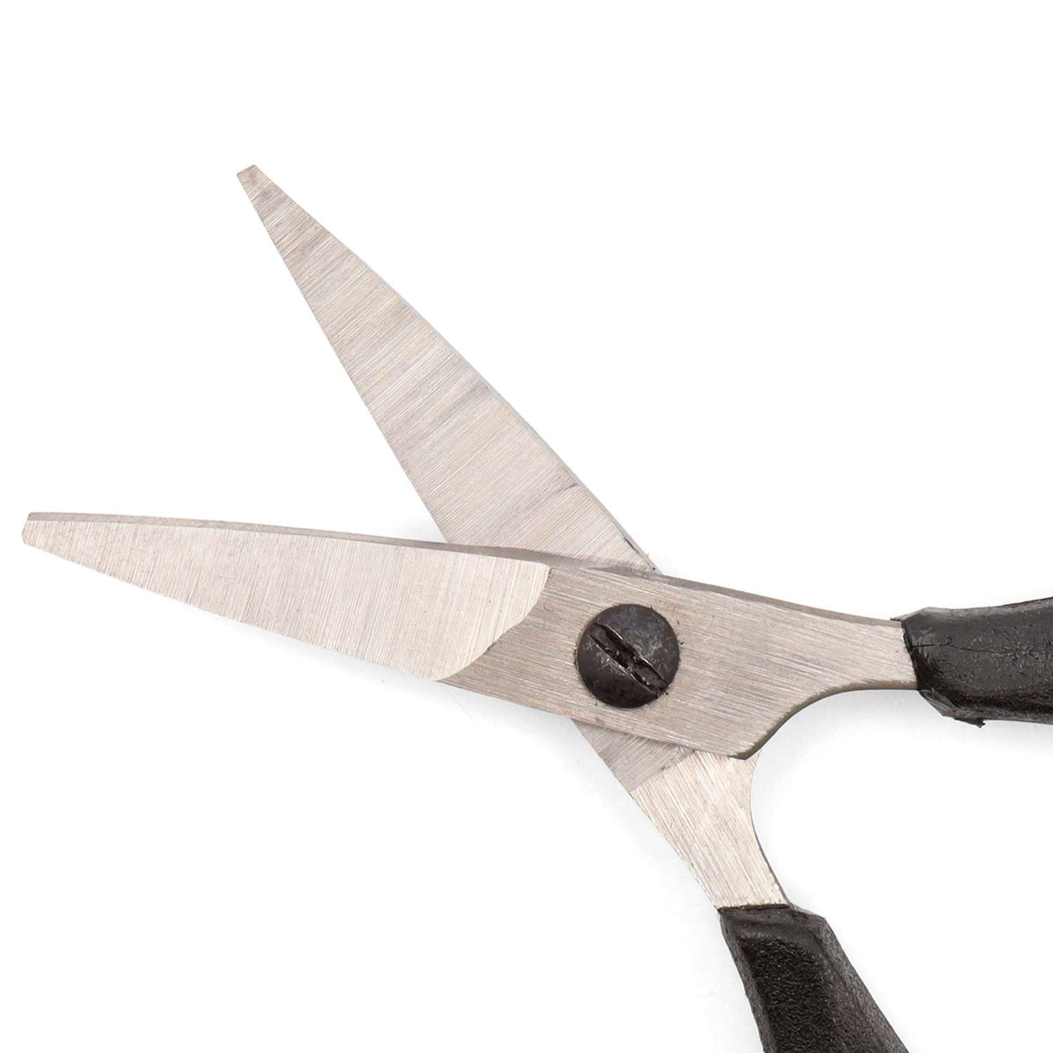 Ножницы универсальные KARMET cтальные с пластиковыми ручками и винтом для регулировки хода 9.5 см - фото 2