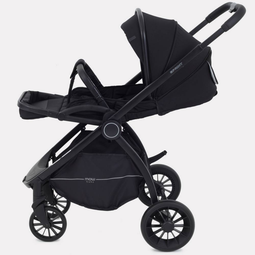 Коляска детская универсальная MOWbaby MOWBaby 2-в-1 SPRINT MB321 Black - фото 6