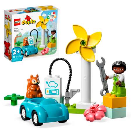 Конструктор LEGO Duplo Ветряная турбина и электромобиль 10985