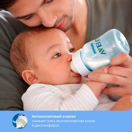 Бутылочка Philips Avent Anti-colic 125мл с 0месяцев SCF810/17