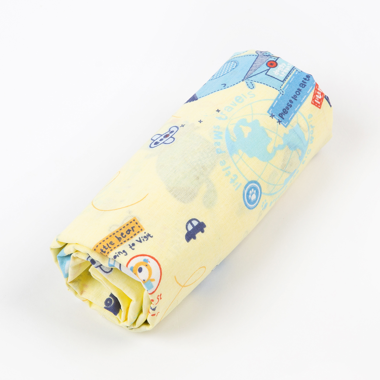 Пеленка ситцевая Чудо-чадо для новорожденных «Вариации» 95х120см собачки/путешествие - фото 1