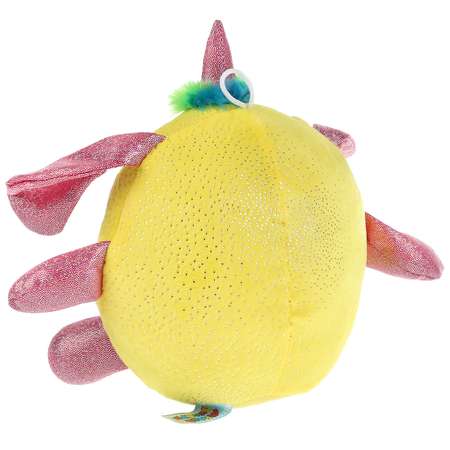 Мягкая игрушка Мульти-Пульти Кругляш с пайетками в сердечке желтый 16см без чипа 298814