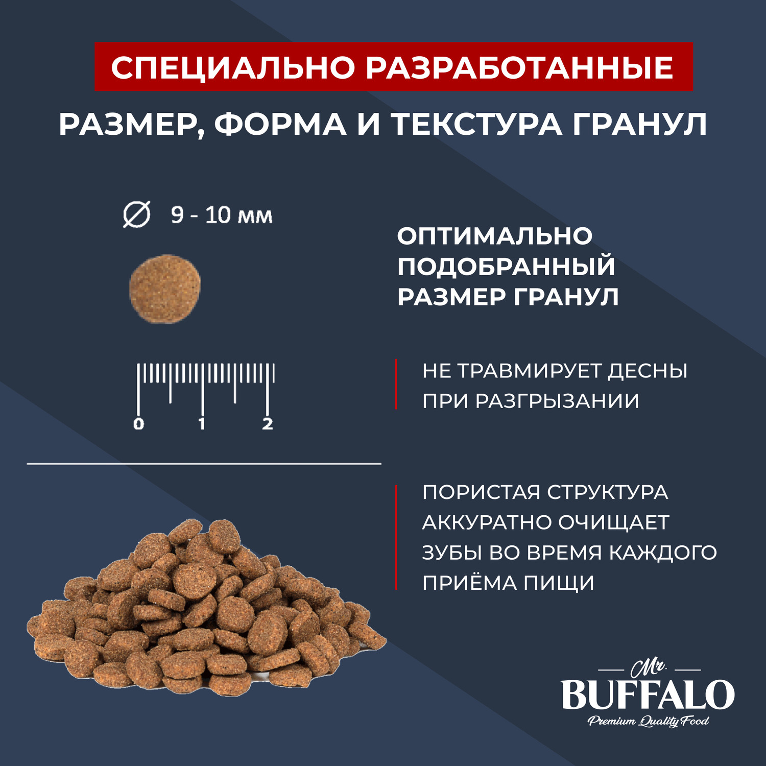 Сухой корм для собак Mr.Buffalo 1.8 кг (при аллергии и заболеваниях кожи, полнорационный) - фото 6