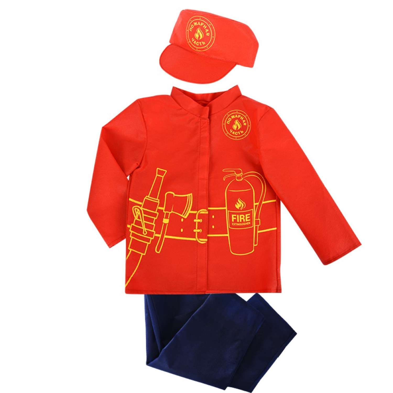 Костюм МЧС Пожарный Leader куртка штаны и кепка - фото 2