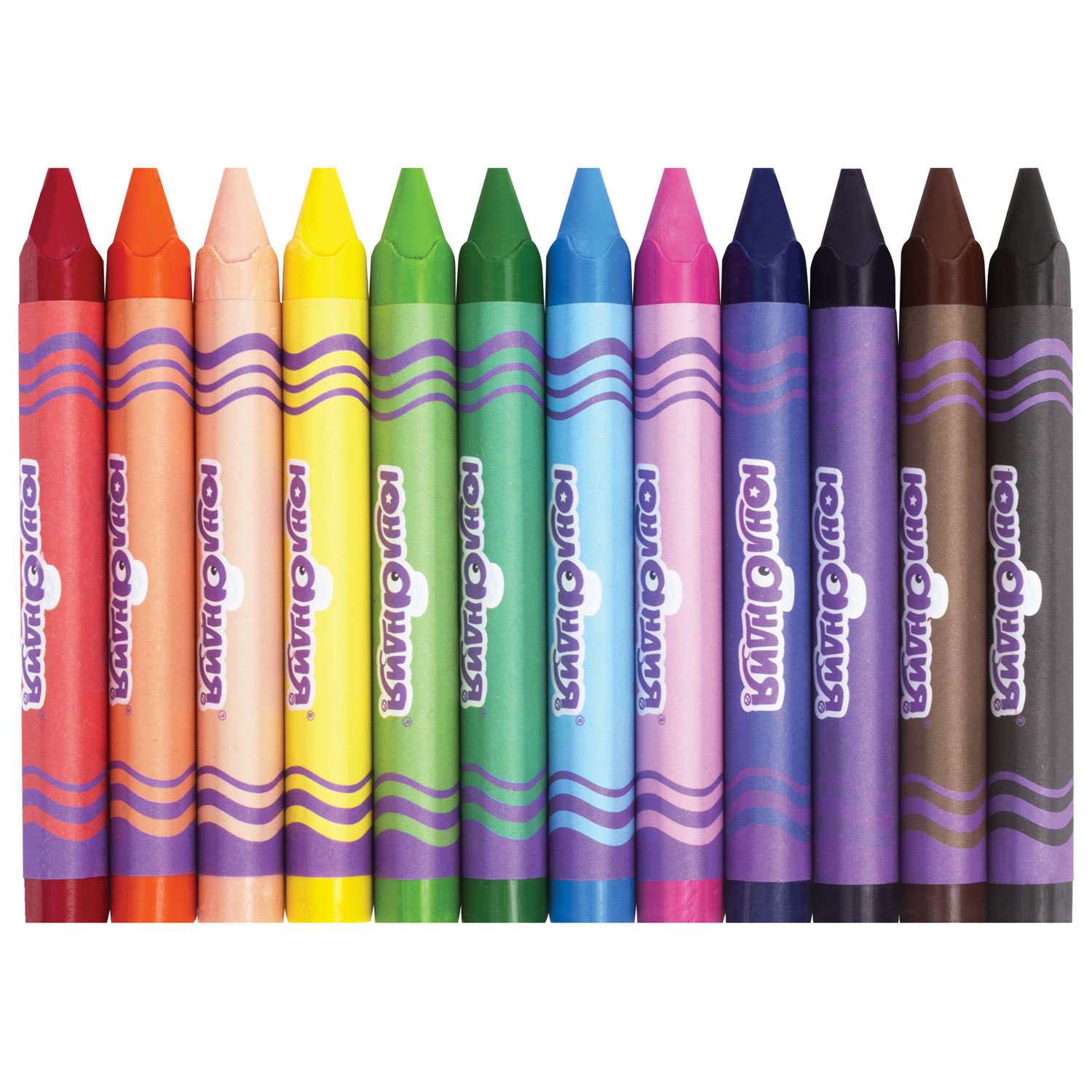 Восковые мелки Юнландия цветные карандаши для рисования набор 12 цветов утолщенные - фото 8