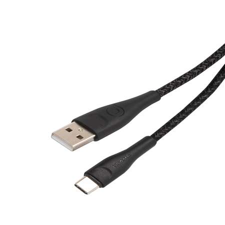 Дата-Кабель USAMS SJ395 USB - Type-C 2 метра нейлоновая оплетка черный