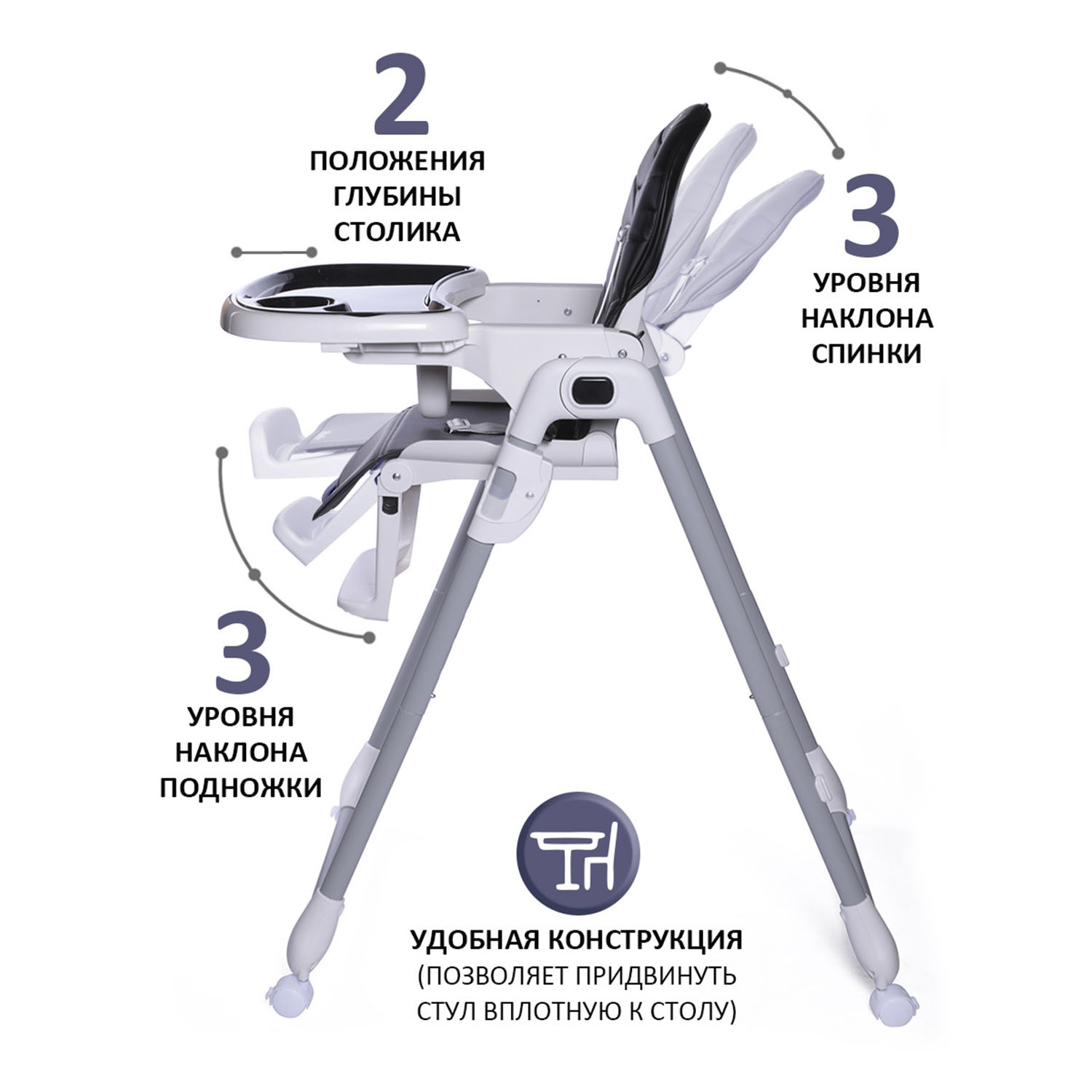 Стульчик для кормления Jetem Anibelle классический - фото 4