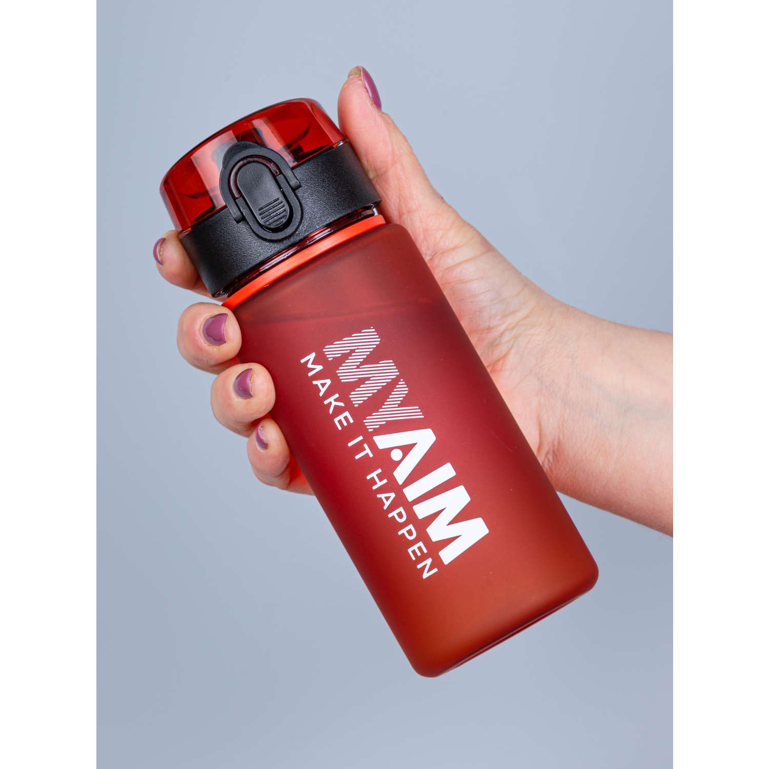 Бутылка спортивная 400 мл MyAim 4001 красный - фото 1