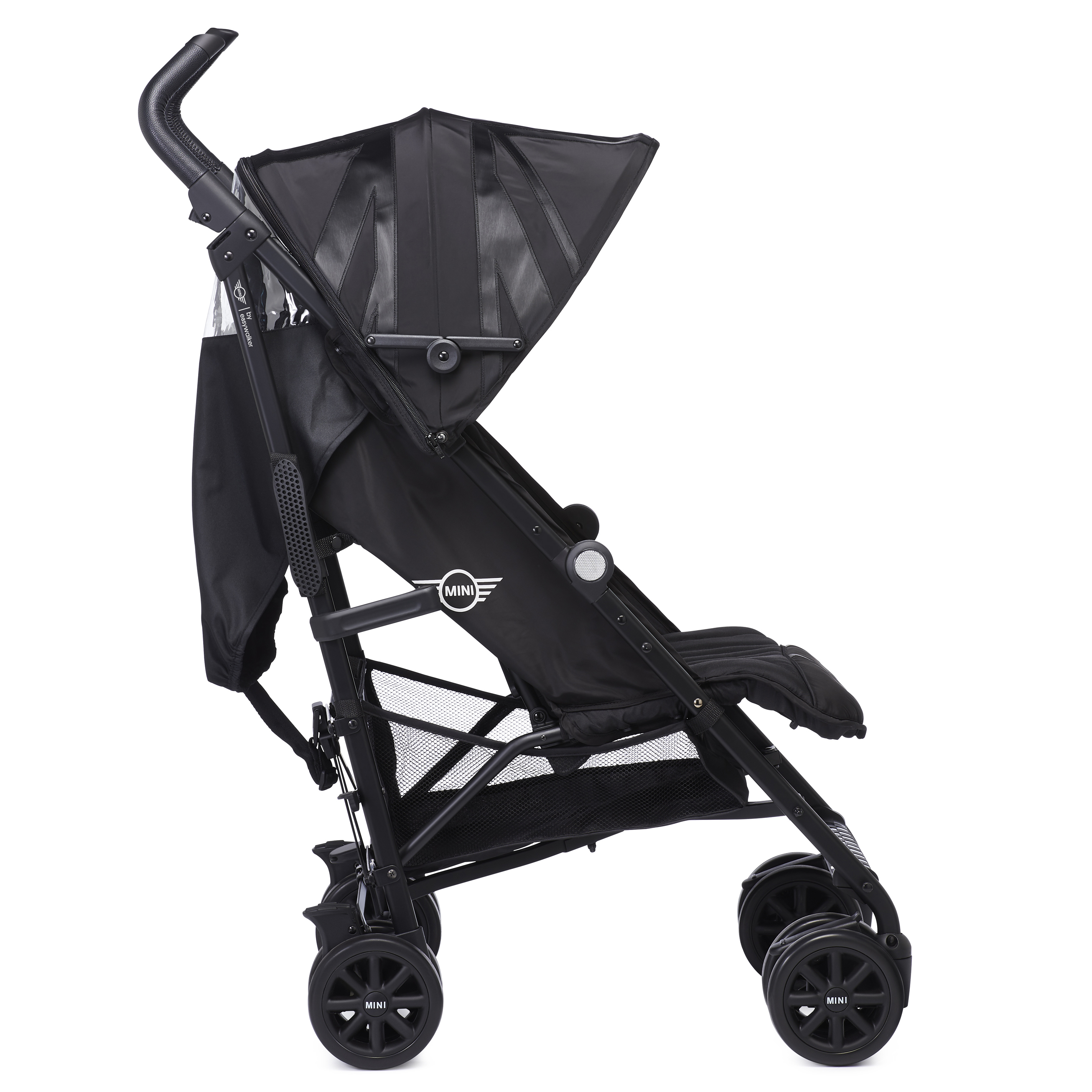 Коляска Easywalker Mini Buggy+ LXRY Black с бампером - фото 3