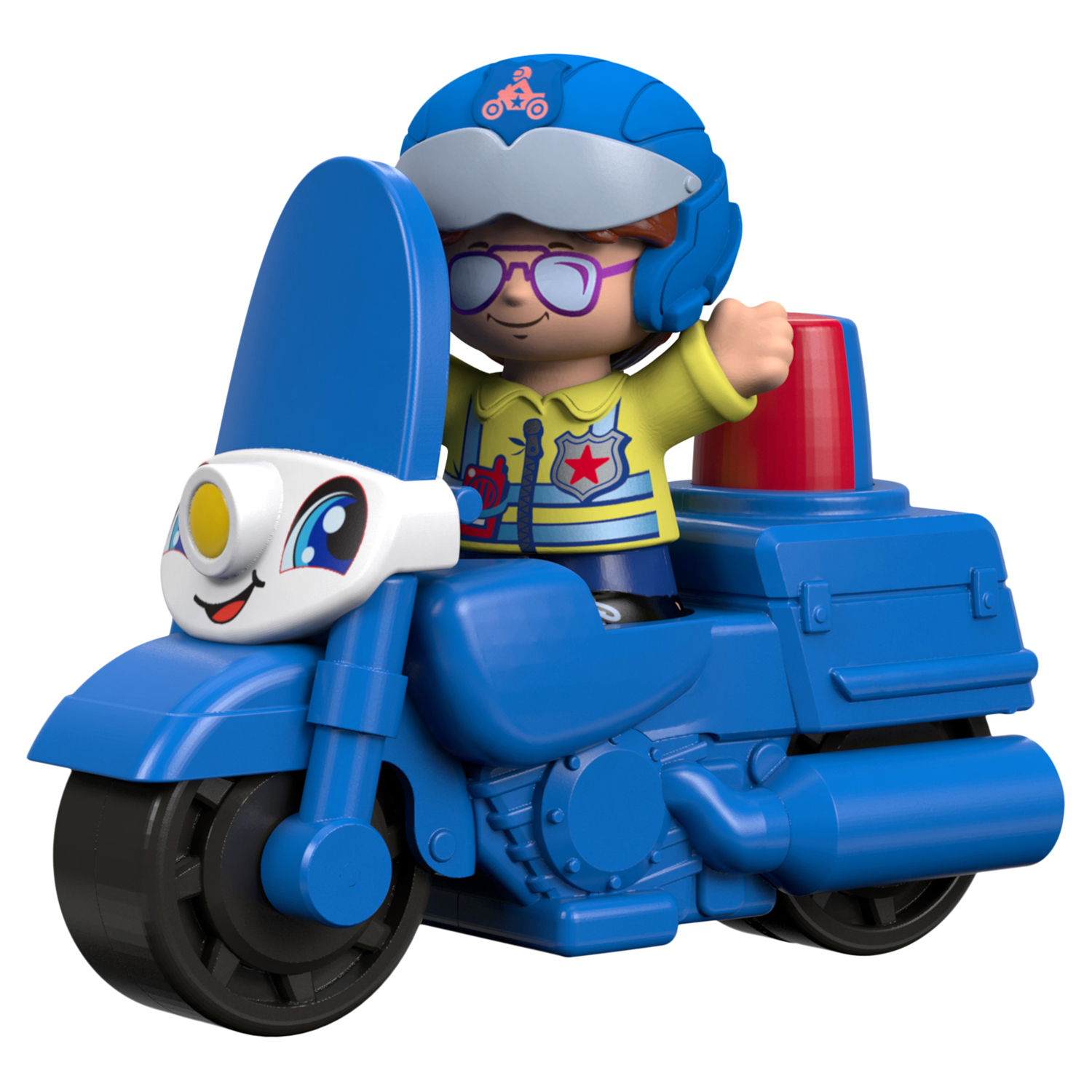 Игровой набор Little People Fisher-Price Stop & Go Police Motorcycle (DYR83) - фото 6