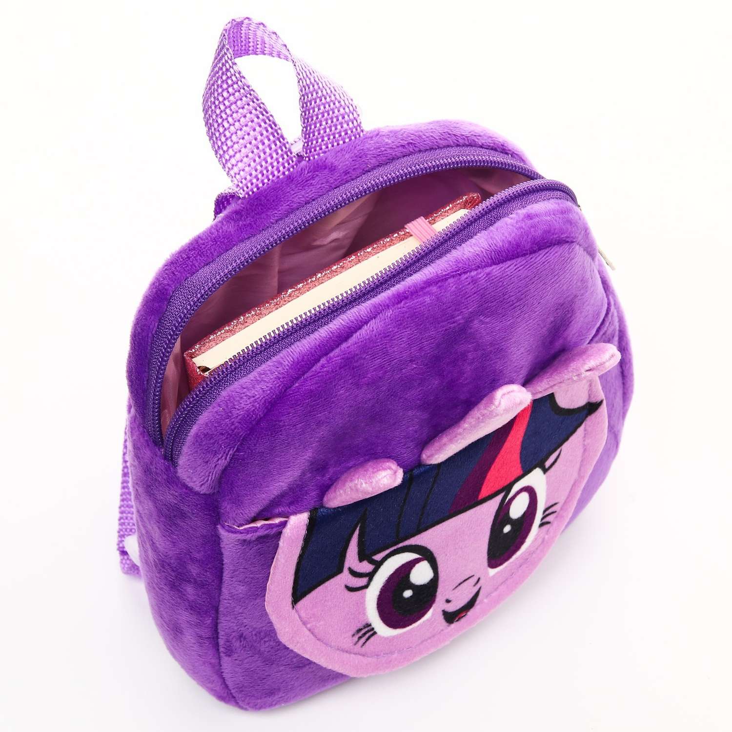 Рюкзак Hasbro плюшевый «Искорка» на молнии с карманом 19х22 см My little Pony - фото 3