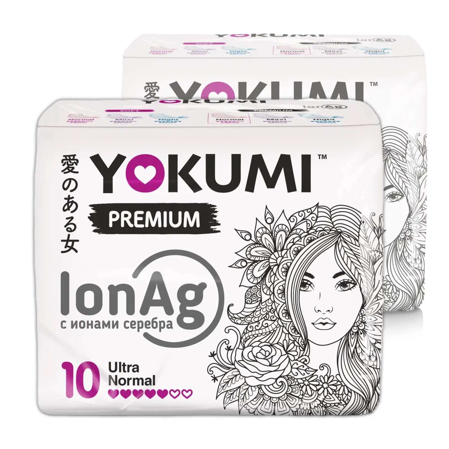 Прокладки женские YOKUMI Premium Ultra Normal 10 шт*2 - фото 1