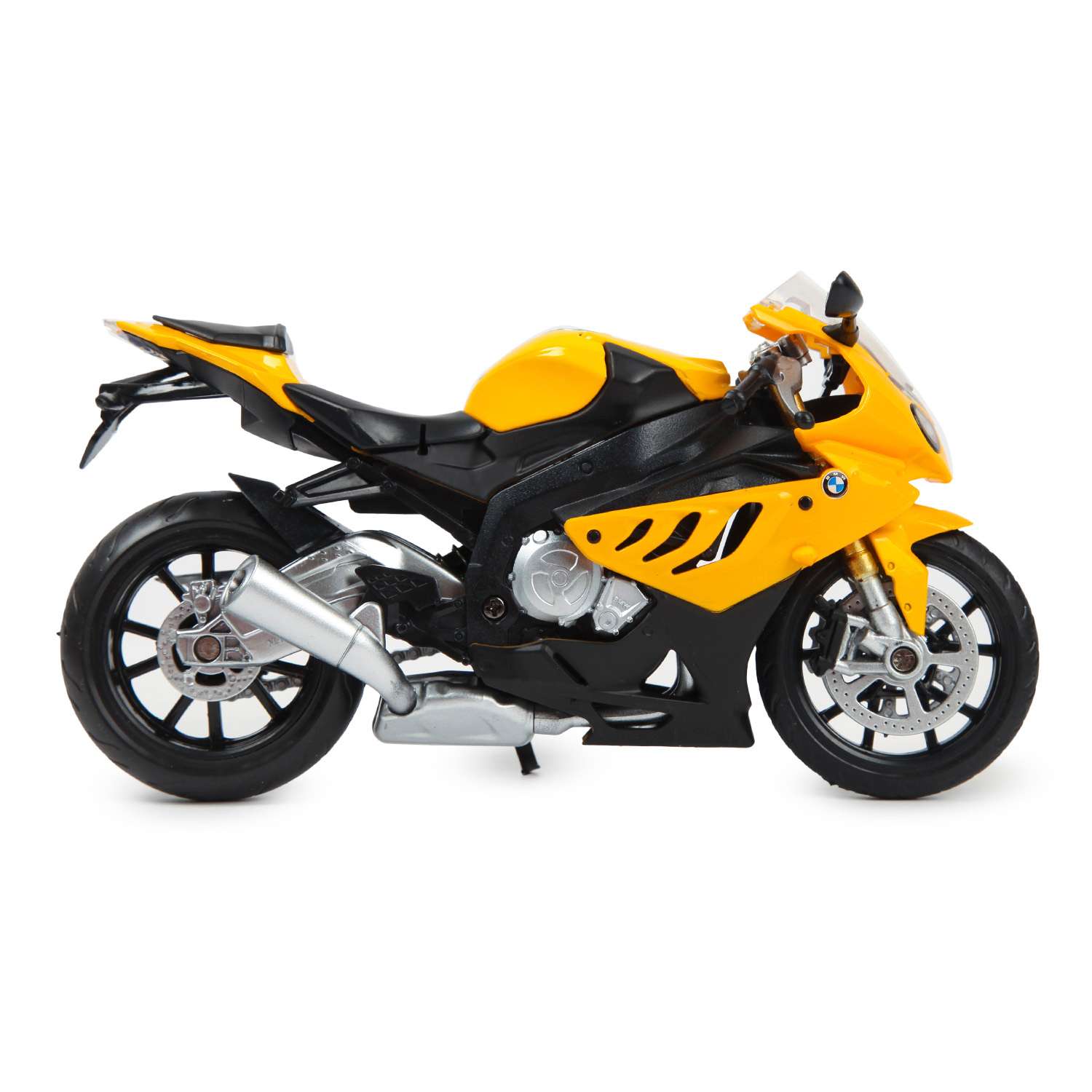 Мотоцикл MSZ 1:12 BMW S1000RR Желтый 68001A 68001A - фото 2