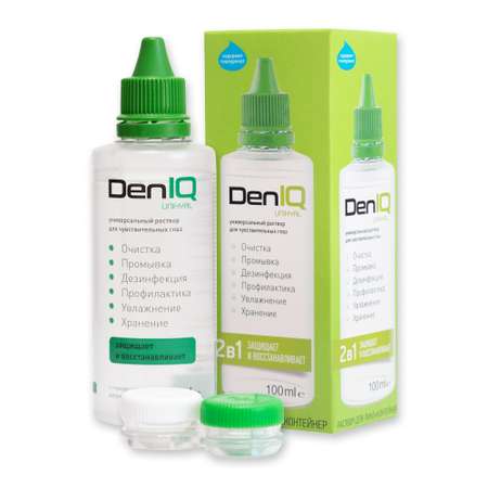 Раствор DenIQ UNIHYAL для контактных линз 100ml