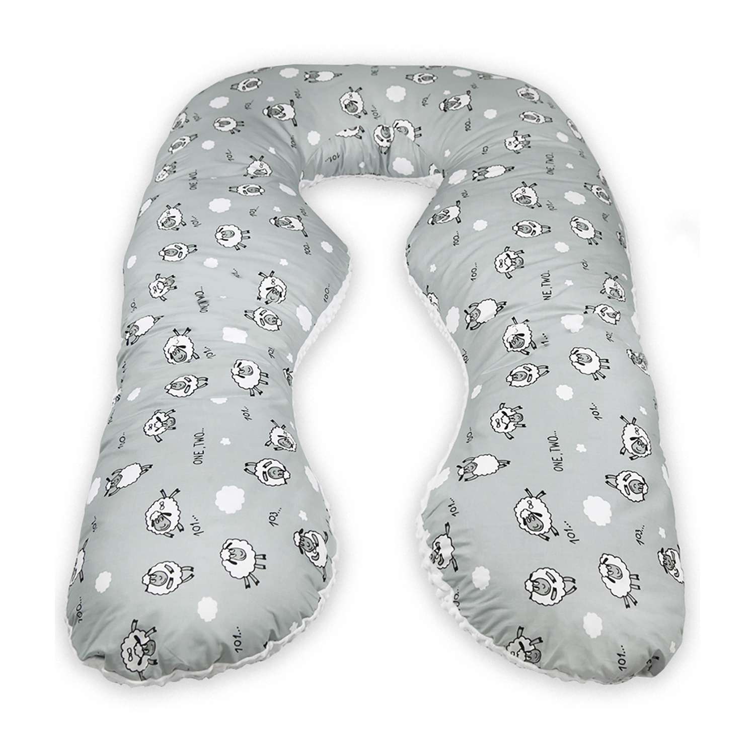 Подушка для беременных Amarobaby Mild Design Edition Засыпайка анатомическая Серый - фото 6