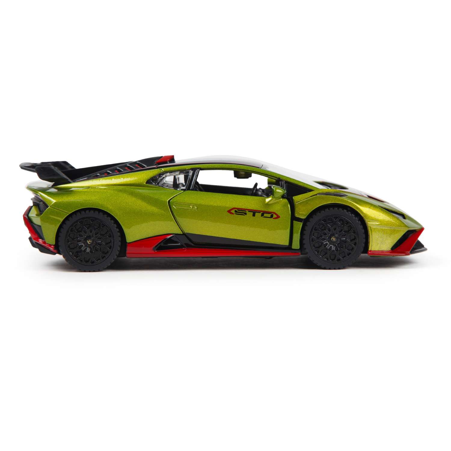 Автомобиль Rastar Lamborghini Huracan STO 1:32 инерционный зеленый 64310 - фото 5