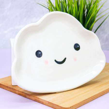 Тарелка керамическая iLikeGift Cloud plate