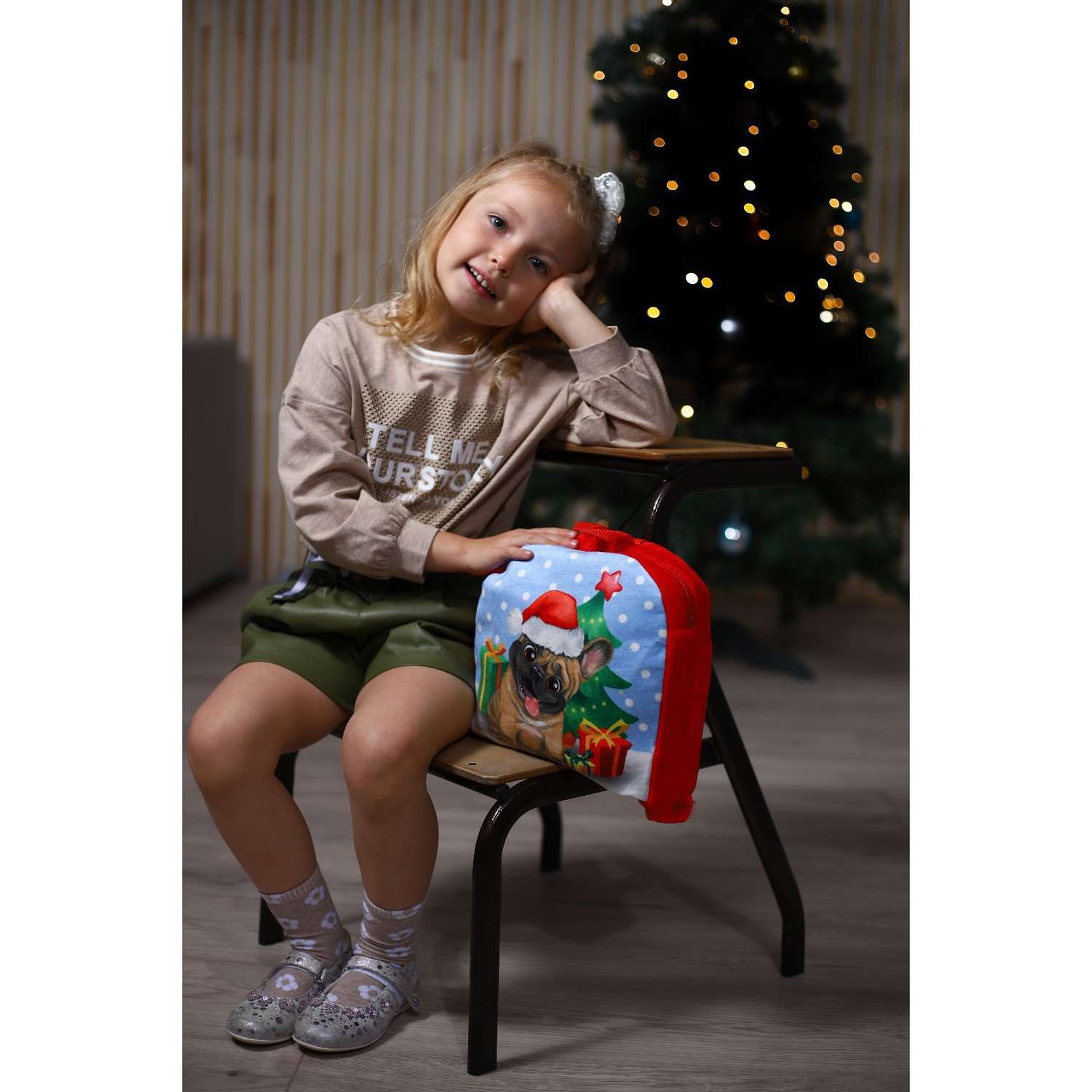 Рюкзак Milo Toys детский «Песик у ёлки» 26×24 см - фото 6