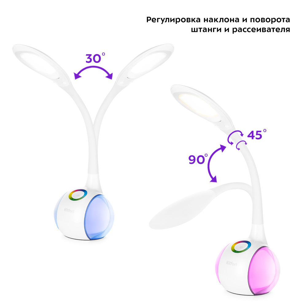 Настольная лампа KITFORT КТ-3326 - фото 4