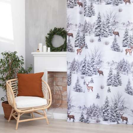 Комплект штор Этель Snow forest 145*260 см-2 шт