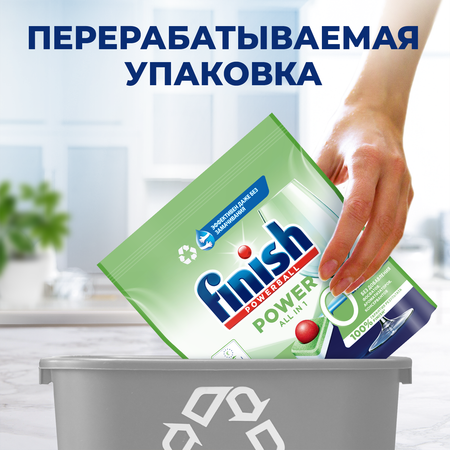 Средство для мытья посуды Finish 0% 46 таблеток бесфосфатные